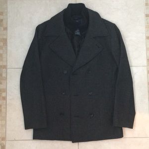 Men’s Charcoal Peacoat with Inner lining